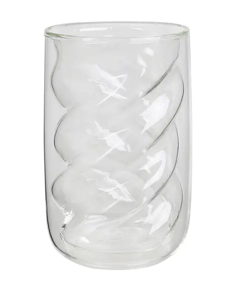 Kaffeeglas mit gedrehter Optik