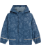 Regenjacke mit Baustellenfahrzeugenmotiven blau