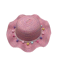 Strohhut mit Pompoms hellrosa melange