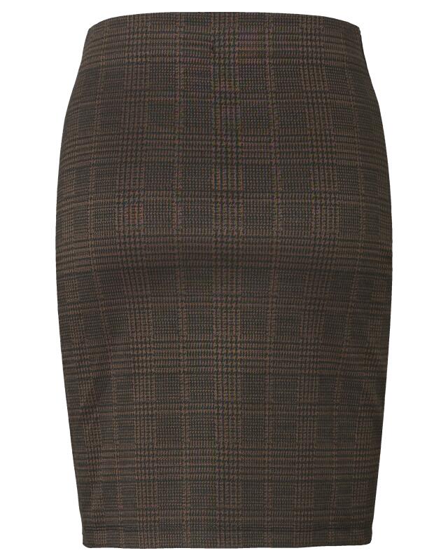 Checked tube skirt for women, black checked (KiK Tuberock mit Karomuster (schwarz kariert)) — KiK, authentic German product in Morocco