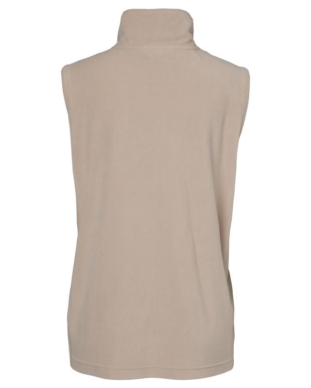 Gilet sans manches polaire uni femme, écru (KiK Fleeceweste unifarben (naturfarben)) — KiK, produit allemand authentique au Maroc