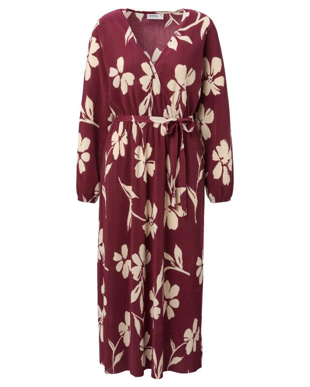 Pleated dress for women, berry printed (KiK Plisseekleid in Beere (Beere bedruckt)) — KiK, authentic German product in Morocco