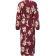 Vestido plisado en color baya