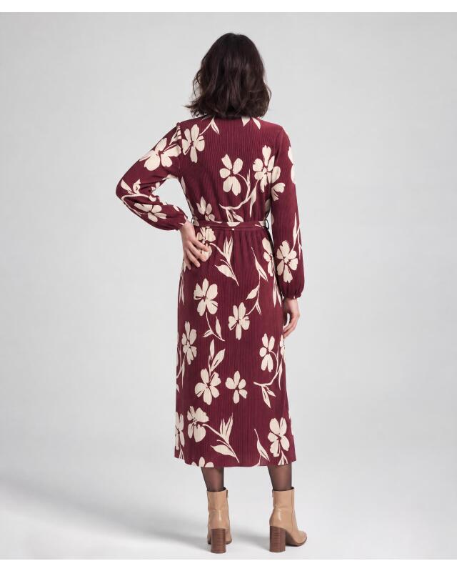Pleated dress for women, berry printed (KiK Plisseekleid in Beere (Beere bedruckt)) — KiK, authentic German product in Morocco