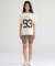 T-Shirt und Radlerhose Leo offwhite