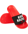 Party Badeslipper „Nur nackt ist billiger“ rot/schwarz