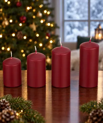 Adventskalender und Adventskerzen in rot günstig kaufen