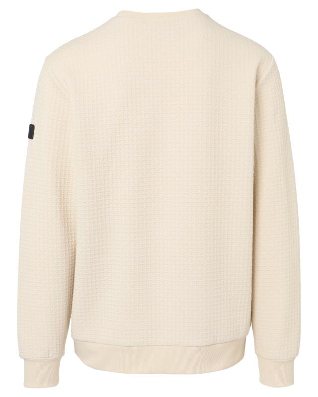 سويت شيرت بنسيج محبب للرجال، كريمي (KiK Strukturiertes Sweatshirt (creme)) — KiK, منتج ألماني أصلي في المغرب
