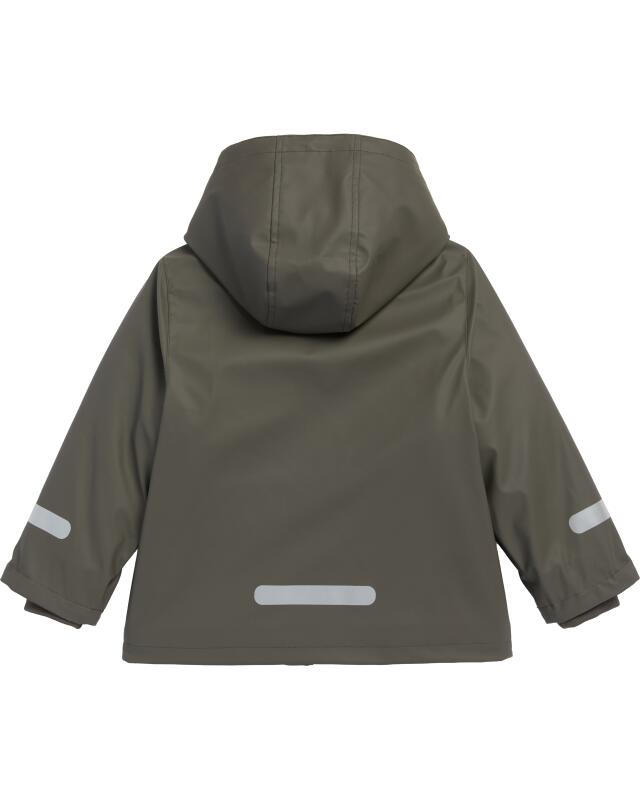جاكيت مطر ببطانة فليس التيدي للأولاد، أخضر غامق (KiK Regenjacke mit Teddyfleece (dunkelgrün)) — KiK, منتج ألماني أصلي في المغرب