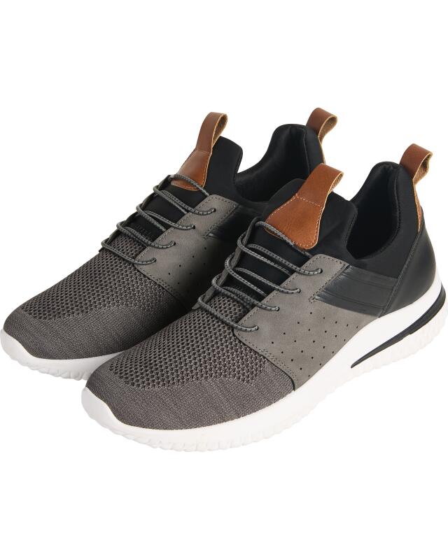 Baskets à lacets homme, gris/noir (KiK Sneaker mit Schnürung (grau/schwarz)) — KiK, produit allemand authentique au Maroc