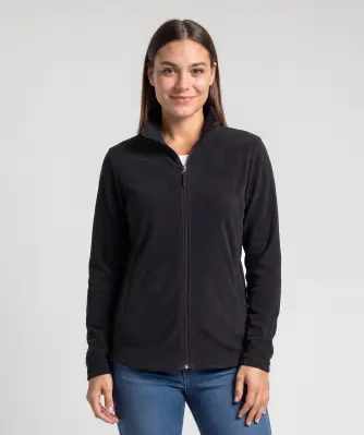 Fleecejacke mit Stehkragen