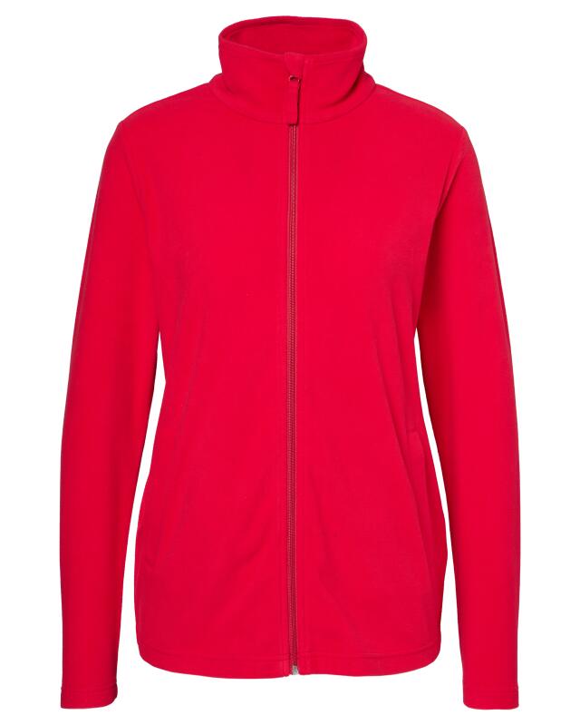 Veste polaire à col montant femme, rouge (KiK Fleecejacke mit Stehkragen (rot)) — KiK, produit allemand authentique au Maroc