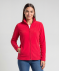 Fleecejacke mit Stehkragen rot