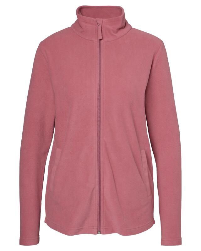 Fleece jacket with stand collar for women, dark pink (KiK Fleecejacke mit Stehkragen (dunkelrosa)) — KiK, authentic German product in Morocco