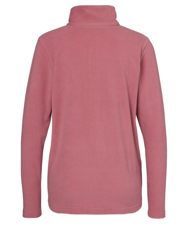 Fleece jacket with stand collar for women, dark pink (KiK Fleecejacke mit Stehkragen (dunkelrosa)) — KiK, authentic German product in Morocco