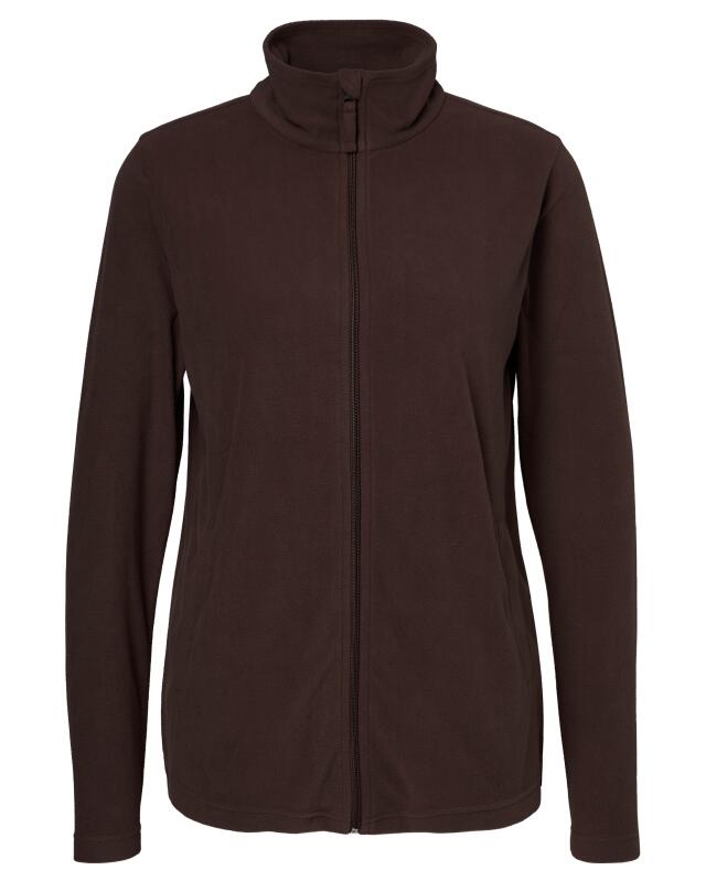 Fleece jacket with stand collar for women, brown (KiK Fleecejacke mit Stehkragen (braun)) — KiK, authentic German product in Morocco