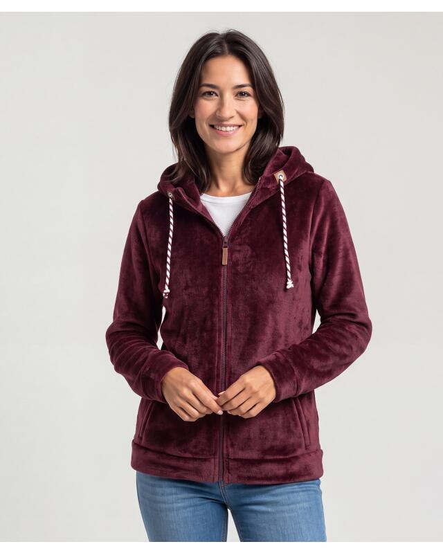 جاكيت فليس ناعم ودافئ للنساء، بنفسجي (KiK Kuschelige Fleecejacke (lila)) — KiK, منتج ألماني أصلي في المغرب