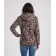 Fleecejacke mit Leo-Allover-Muster