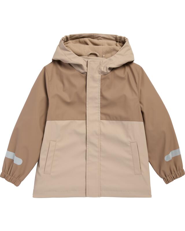 Veste de pluie color block garçon, marron (KiK Regenjacke Colour-Blocking (braun)) — KiK, produit allemand authentique au Maroc