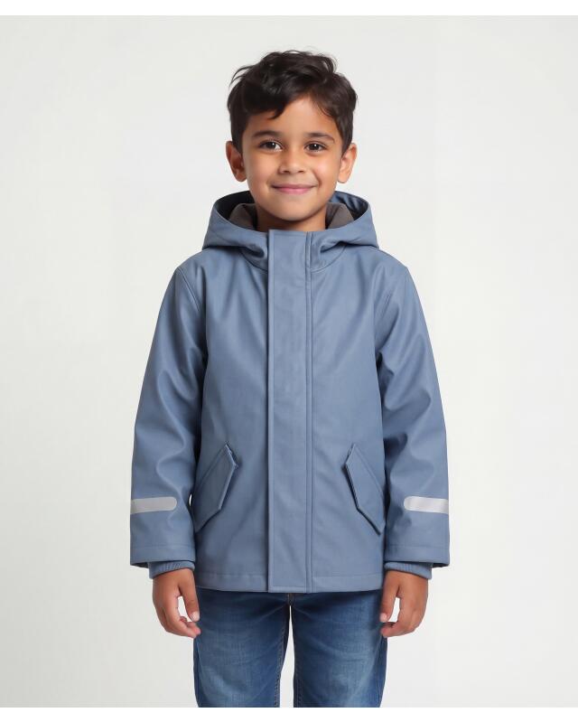 جاكيت مطر ببطانة فليس للأولاد، أزرق (KiK Regenjacke mit Innenfleece (blau)) — KiK, منتج ألماني أصلي في المغرب