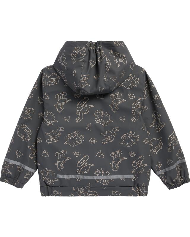 جاكيت مطر بنقشة الديناصورات للأولاد، أنثراسيت (KiK Regenjacke mit Dinos (anthrazit)) — KiK, منتج ألماني أصلي في المغرب