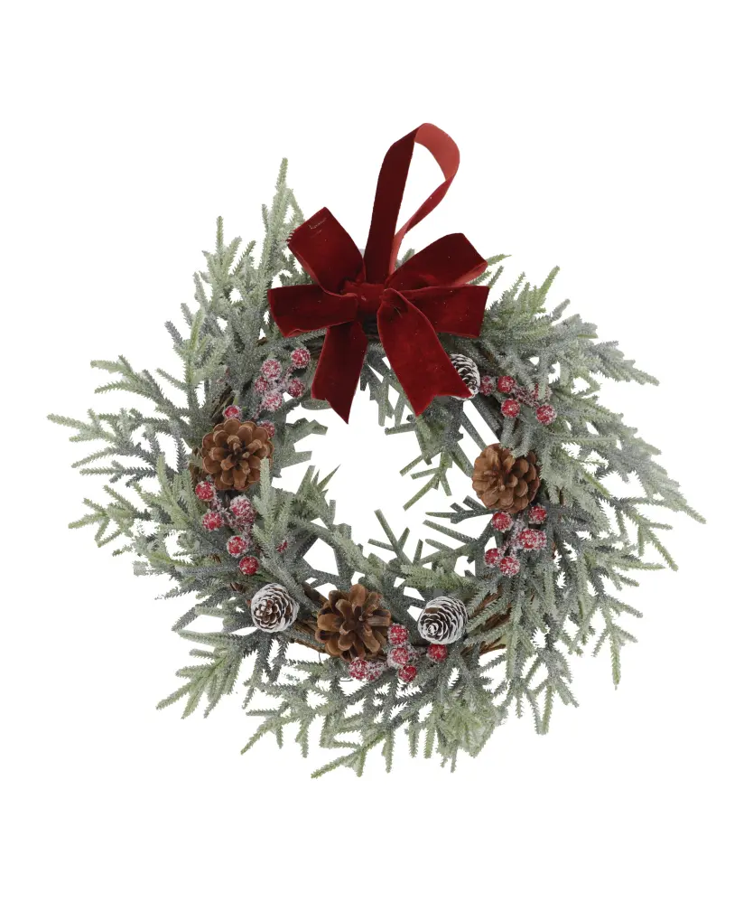 Deko-Kranz Weihnachten, rot
