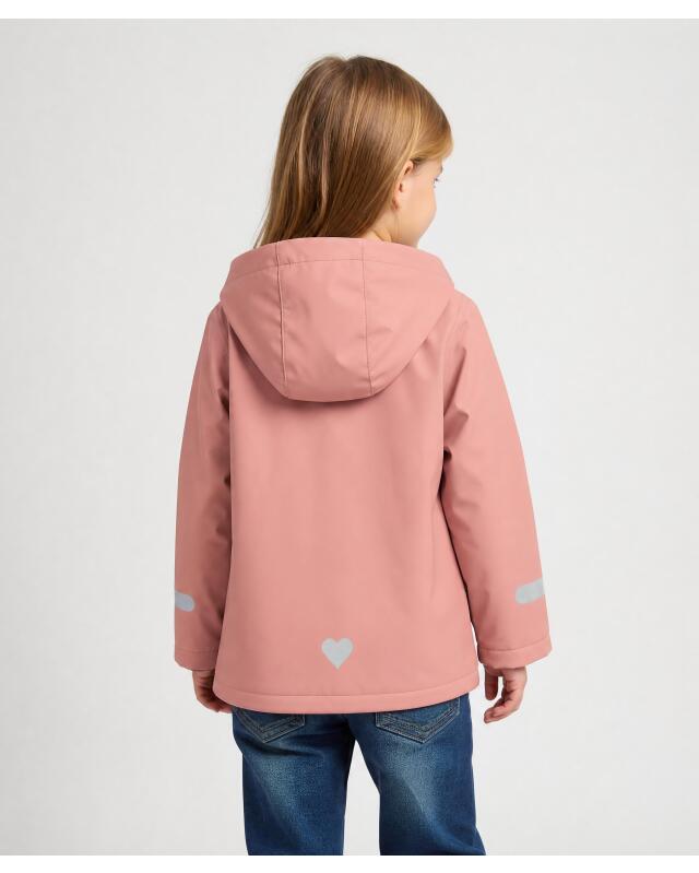 Parka de pluie doublé fille, rose foncé (KiK Regenparka mit Innenfutter (dunkelrosa)) — KiK, produit allemand authentique au Maroc