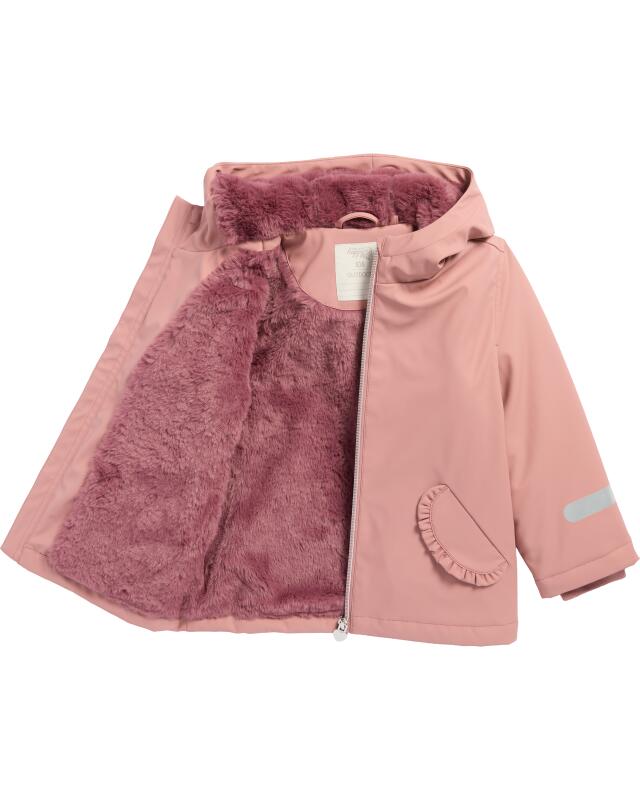 Parka de pluie doublé fille, rose foncé (KiK Regenparka mit Innenfutter (dunkelrosa)) — KiK, produit allemand authentique au Maroc