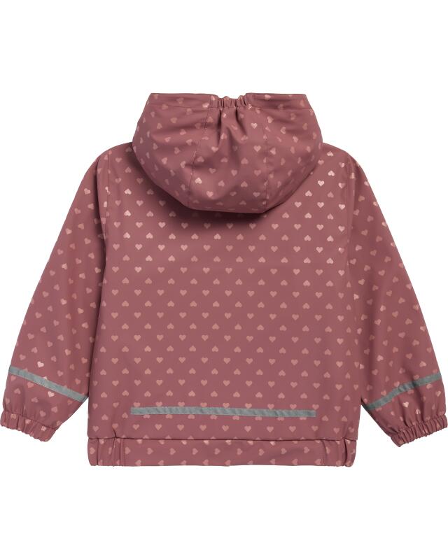 Rain jacket with hearts for girls, pink (KiK Regenjacke mit Herzen (rosa)) — KiK, authentic German product in Morocco