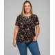 Camiseta con estampado floral