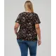 Camiseta con estampado floral
