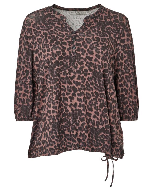 تيشيرت بنقشة الفهد للنساء، أسود مطبوع (KiK Shirt Leo (schwarz bedruckt)) — KiK, منتج ألماني أصلي في المغرب
