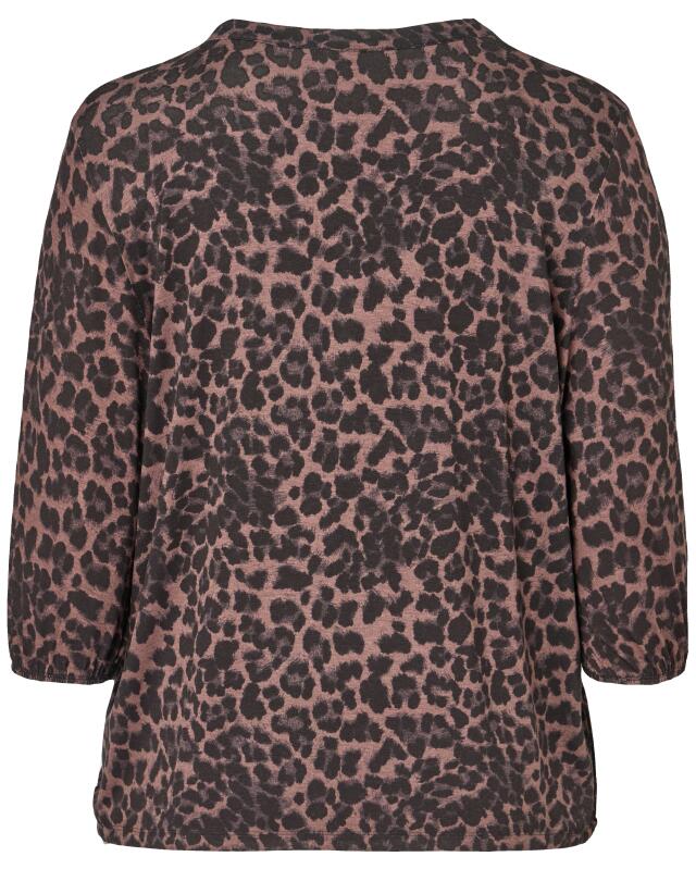 تيشيرت بنقشة الفهد للنساء، أسود مطبوع (KiK Shirt Leo (schwarz bedruckt)) — KiK, منتج ألماني أصلي في المغرب
