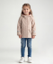 Regenjacke mit Katzenkapuze Beige
