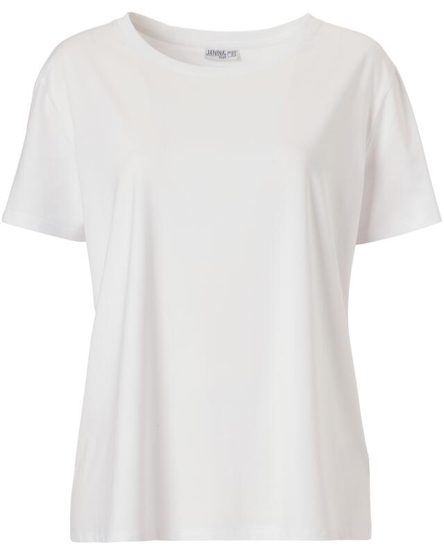 T-shirt élastique femme, blanc (KiK Elastisches T-Shirt (weiß)) — KiK, produit allemand authentique au Maroc