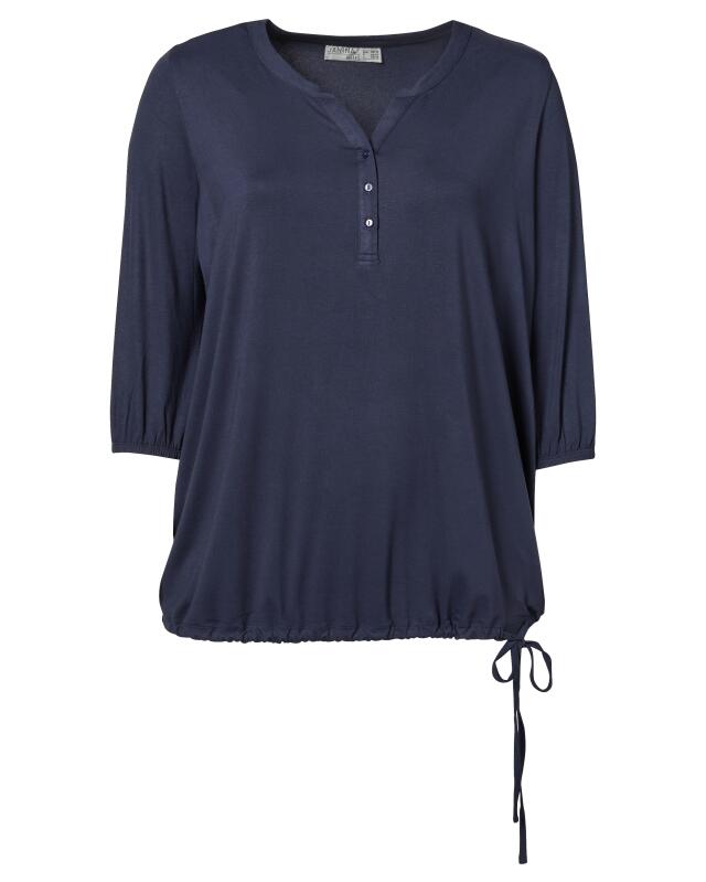 T-shirt à manches 3/4 femme, bleu marine (KiK Shirt mit 3/4-Ärmeln (dunkelblau)) — KiK, produit allemand authentique au Maroc
