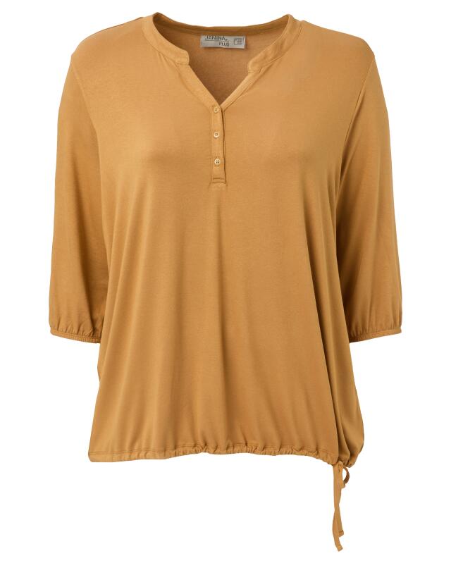 تيشيرت بأكمام 3/4 للنساء، بني (KiK Shirt mit 3/4-Ärmeln (braun)) — KiK, منتج ألماني أصلي في المغرب