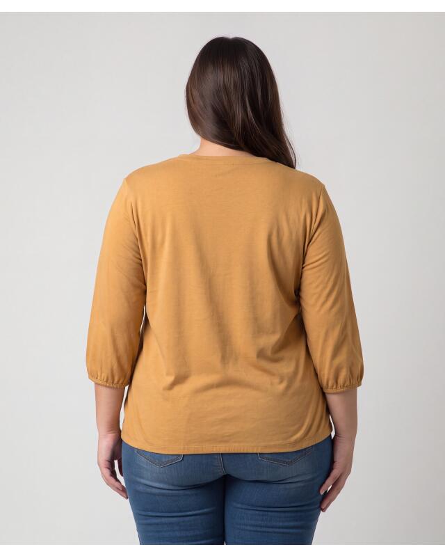 تيشيرت بأكمام 3/4 للنساء، بني (KiK Shirt mit 3/4-Ärmeln (braun)) — KiK, منتج ألماني أصلي في المغرب