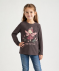 Langarmshirts Fee grau/rosa