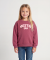 Sweatshirts mit Rippbündchen weinrot