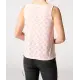 Camiseta de tirantes con estampado perforado