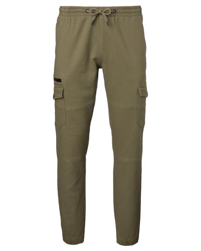 سروال كارغو بخصر مطاطي للرجال، كاكي (KiK Cargohose mit elastischem Bund (Khaki)) — KiK, منتج ألماني أصلي في المغرب