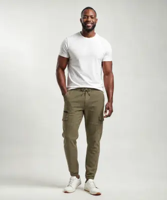 Cargohose mit elastischem Bund