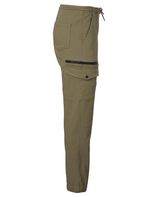 سروال كارغو بخصر مطاطي للرجال، كاكي (KiK Cargohose mit elastischem Bund (Khaki)) — KiK, منتج ألماني أصلي في المغرب