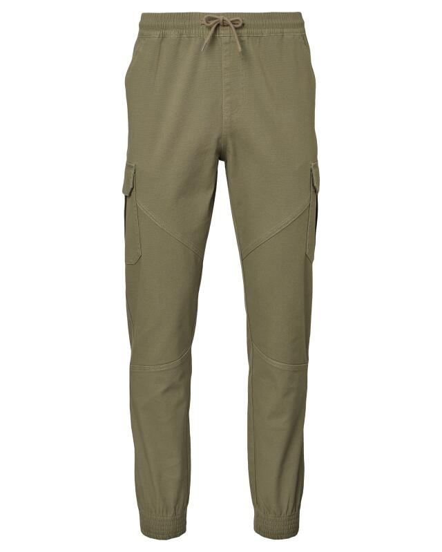 Cargo trousers with elastic waistband for men, khaki (KiK Cargohose mit elastischem Bund (Khaki)) — KiK, authentic German product in Morocco