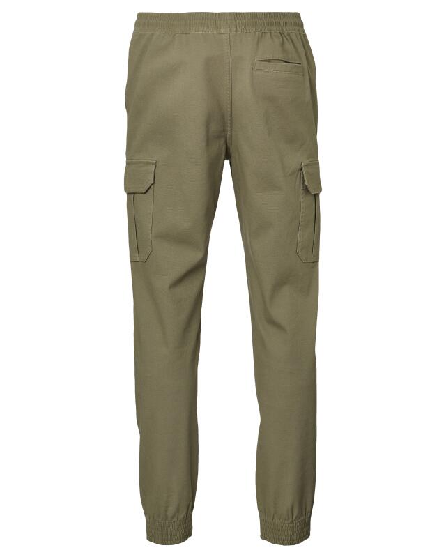 Cargo trousers with elastic waistband for men, khaki (KiK Cargohose mit elastischem Bund (Khaki)) — KiK, authentic German product in Morocco