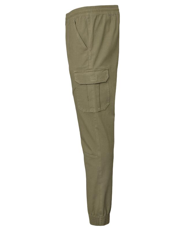 Cargo trousers with elastic waistband for men, khaki (KiK Cargohose mit elastischem Bund (Khaki)) — KiK, authentic German product in Morocco