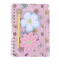 Notizbuch mit Haftnotizen und Kugelschreiber rosa