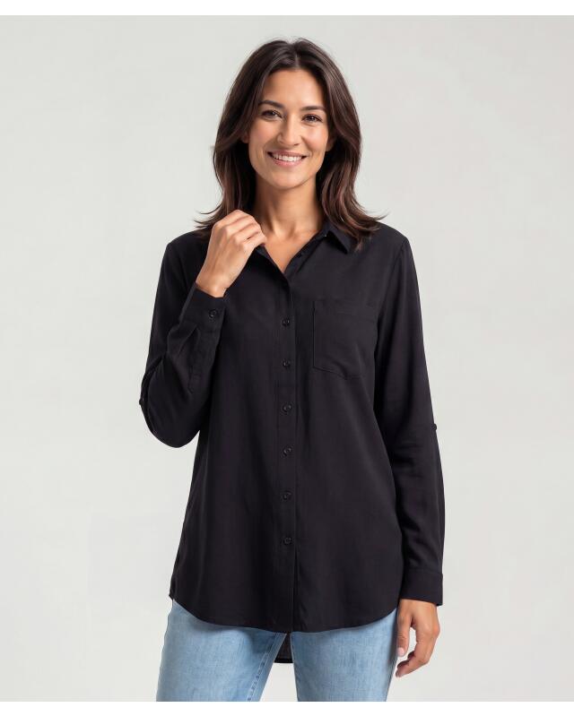 Blouse for women, black — KiK, authentic German product in Morocco