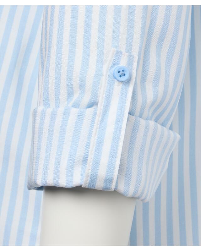 Striped blouse for women, blue striped (KiK Blau gestreifte Bluse (blau gestreift)) — KiK, authentic German product in Morocco